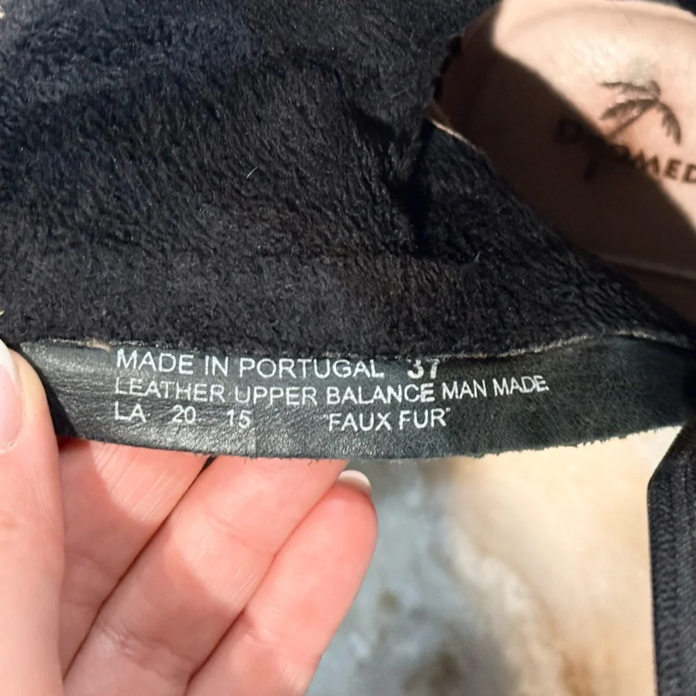 Women’s DROMEDARIS Kikka black leather & suede boots- Size 37 - Picture 5 of 10